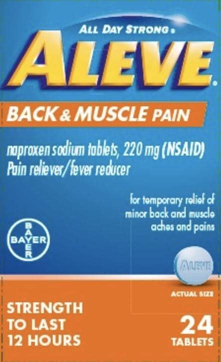 are generic aleve blue